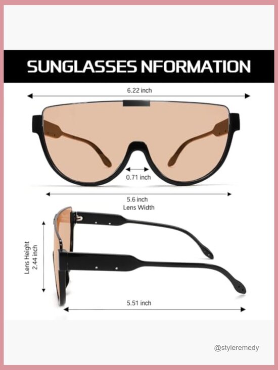 Oversized Aviator Sunglasses, Metal Frame, Polarized UV Protection
